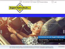 Tablet Screenshot of expert-fahrschule-online.de